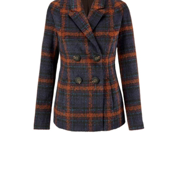 Cabi Checkmate Jacket  Medium Style 3736 Navy/Orange - Picture 8 of 8